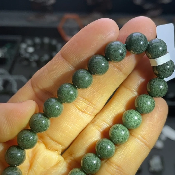 未镶嵌水晶手链巴西满绿8.8