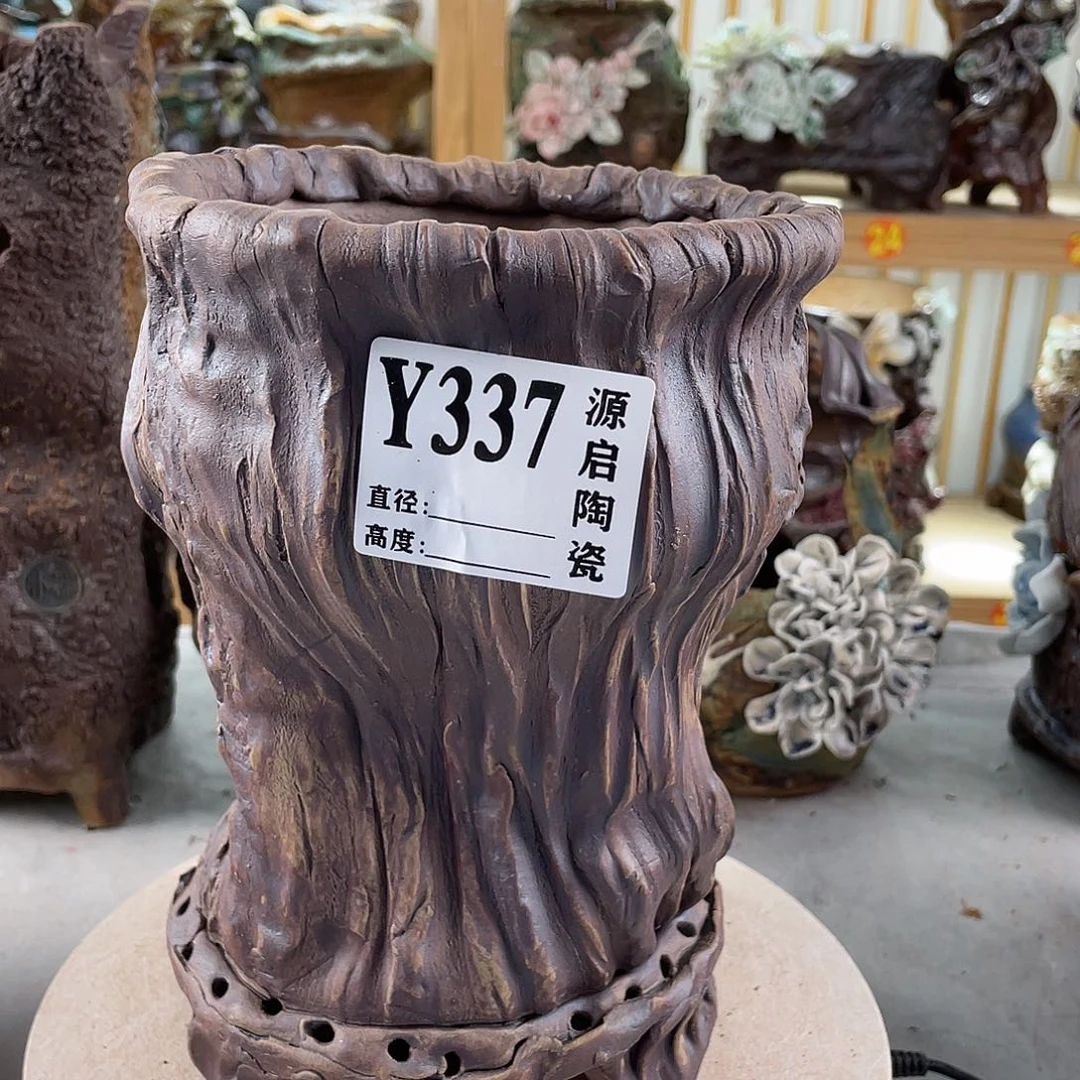 紫砂花盆景德镇陶瓷花盆337