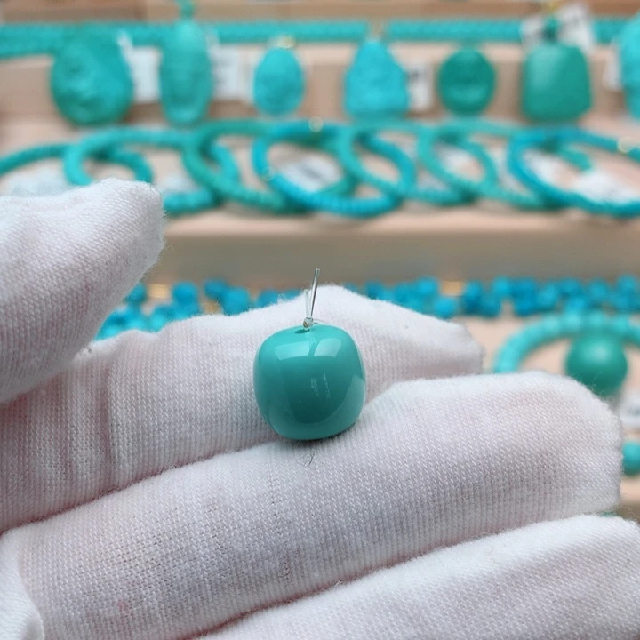 绿松石未镶嵌珠宝奇石12.5mm