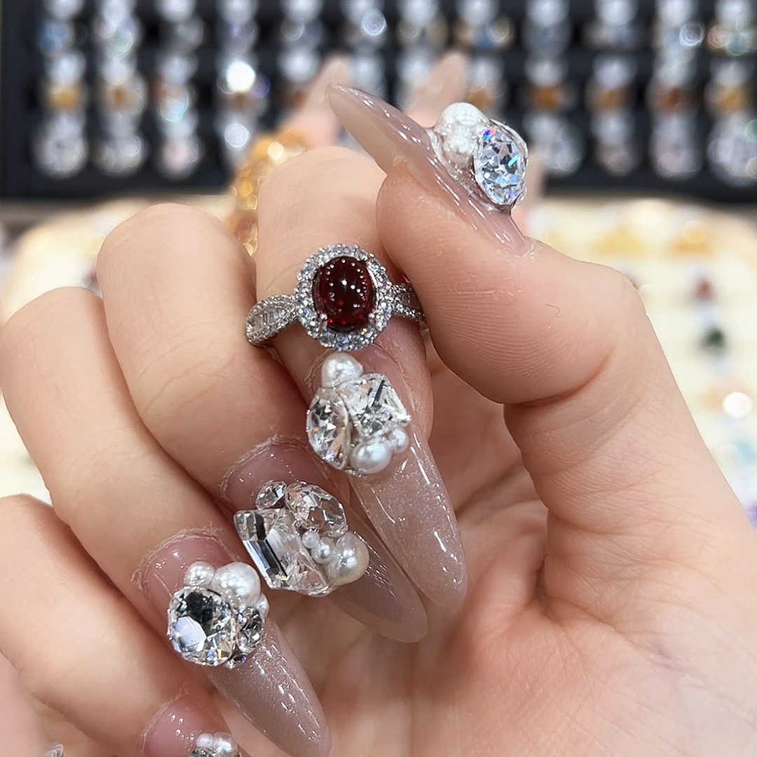 水晶金色拖不保色介意慎拍银托不掉色银S925镶嵌小****在