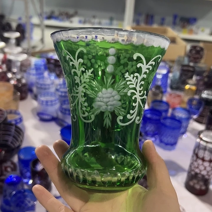 水晶玻璃平底款微瑕一个