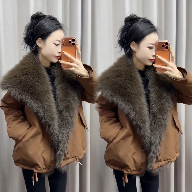 2025秋冬新款时尚显瘦气质网红高档洋气女高级百搭宽松大码外套潮