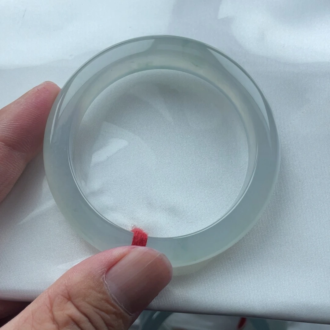 未镶嵌手镯翡翠56.2小冰起胶起莹种老肉细
