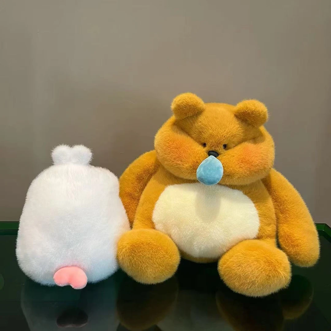 新版B熊A兔辛安小熊兔子毛绒玩具玩偶网红公仔哄睡抱枕礼物Z415