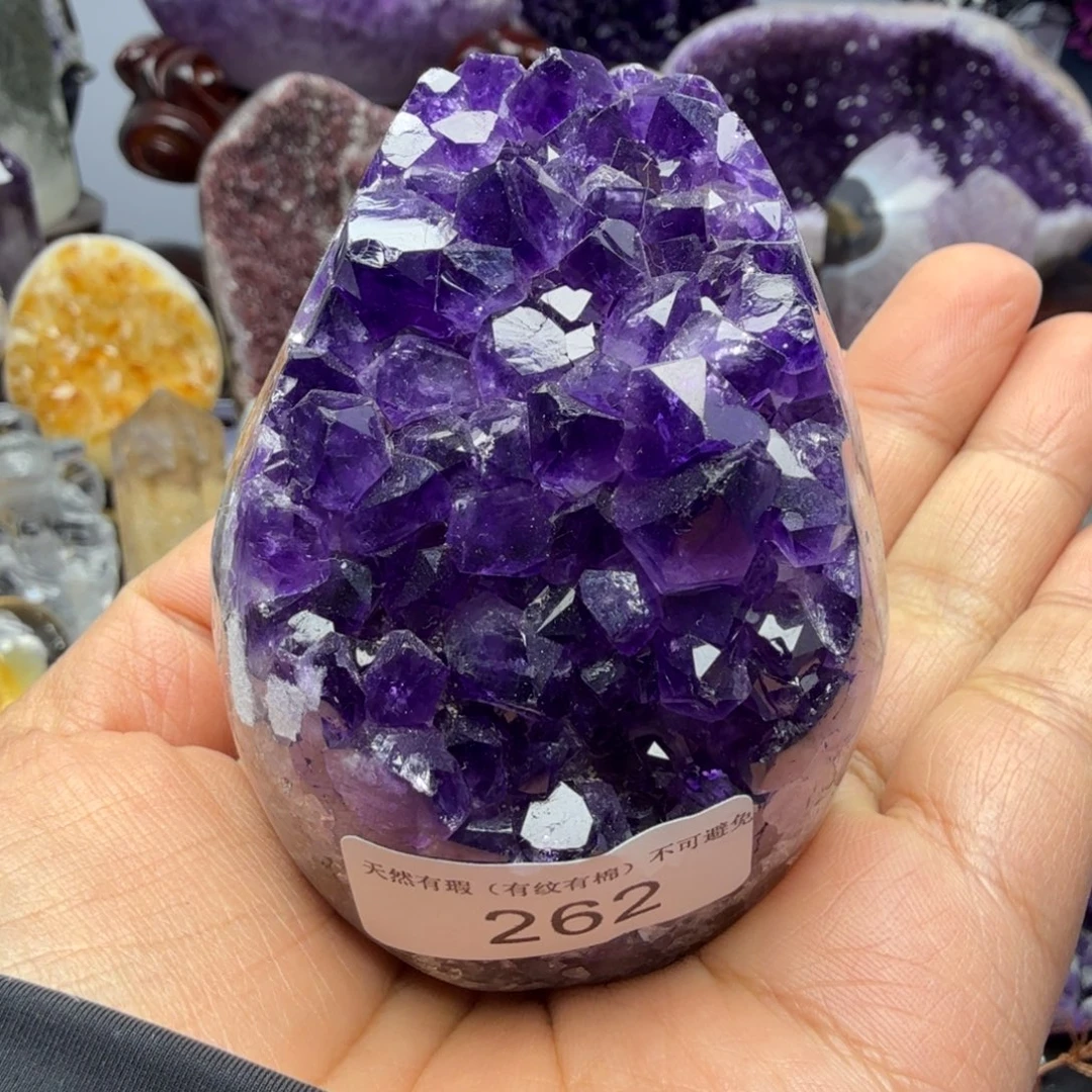 摆件紫晶未镶嵌乌拉圭帝紫