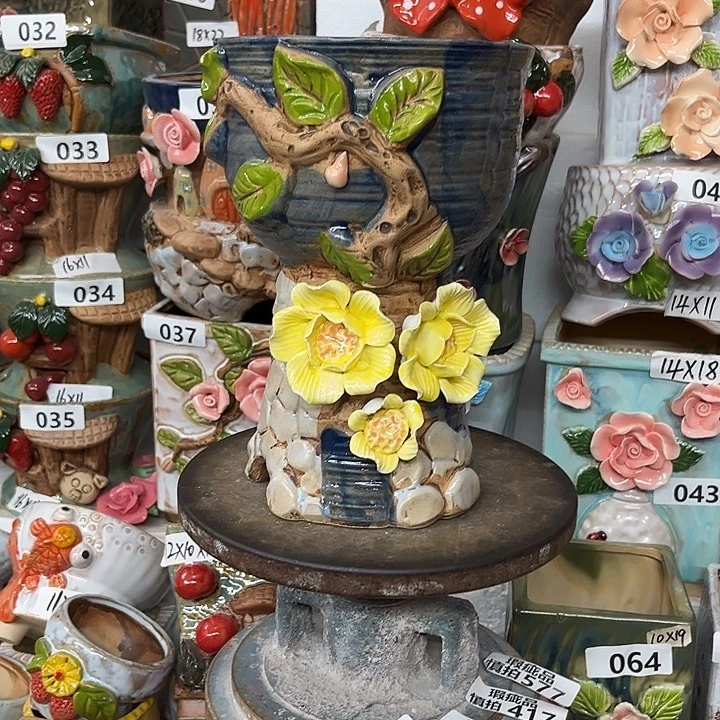 花盆紫砂粗陶材质多肉花盆