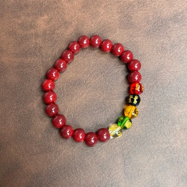 天然辰砂WPT 034 精品手串（无礼盒）