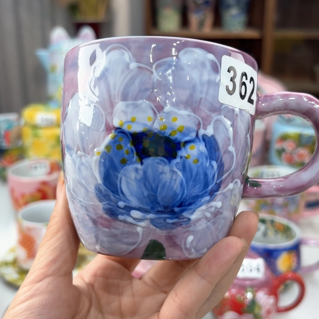 景德镇手绘高温釉下彩陶瓷茶具
