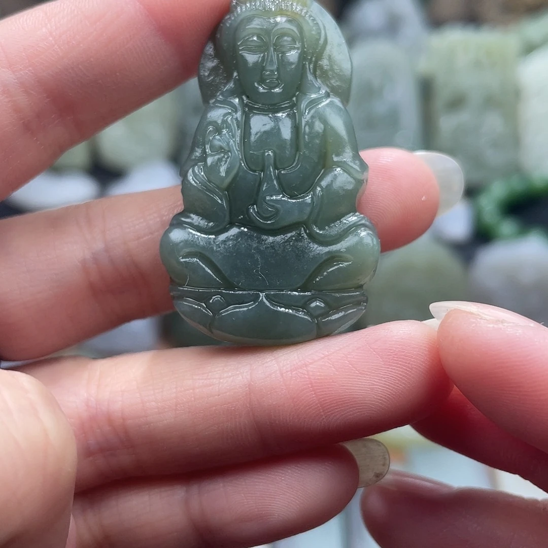 和田玉未镶嵌吊坠(不含链)