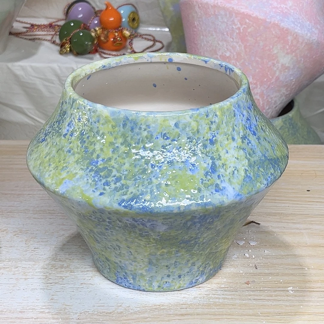 陶瓷绿植多肉微瑕花盆外口径：11*13