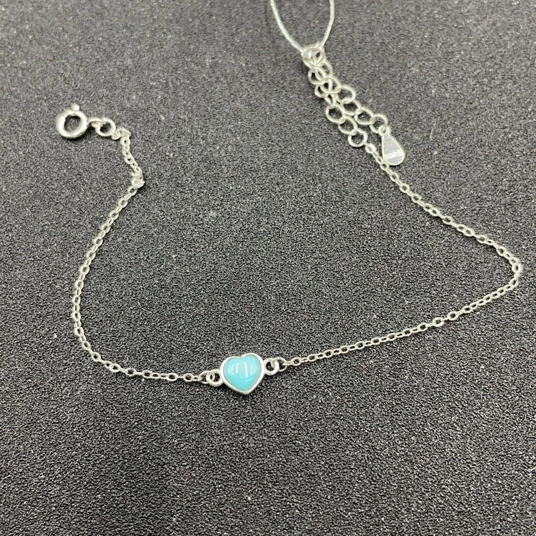 BY0528FWJS标011 北玉精选 绿松石手链