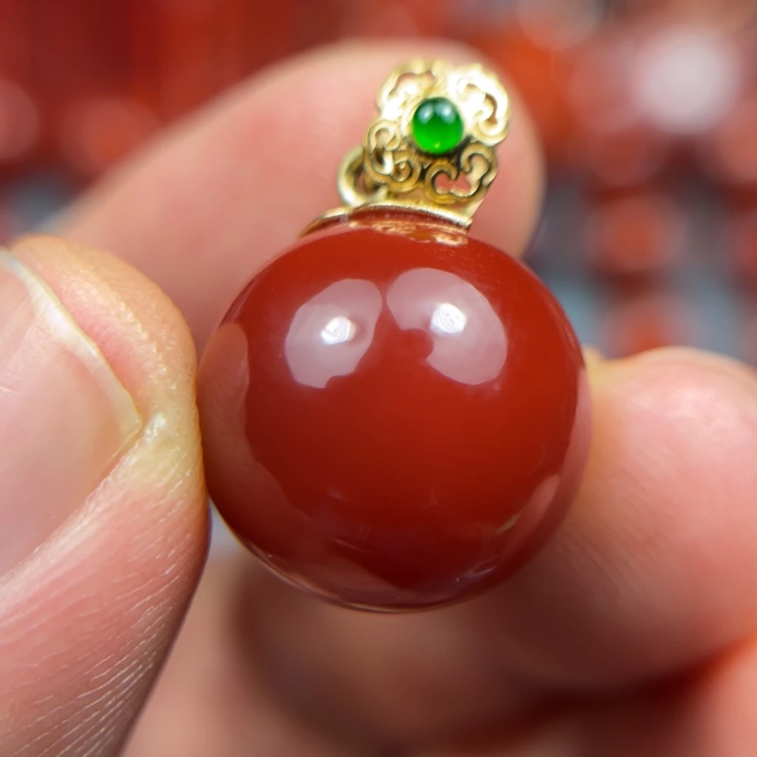 南红玛瑙珠宝奇石未镶嵌尺寸16.6牛血红