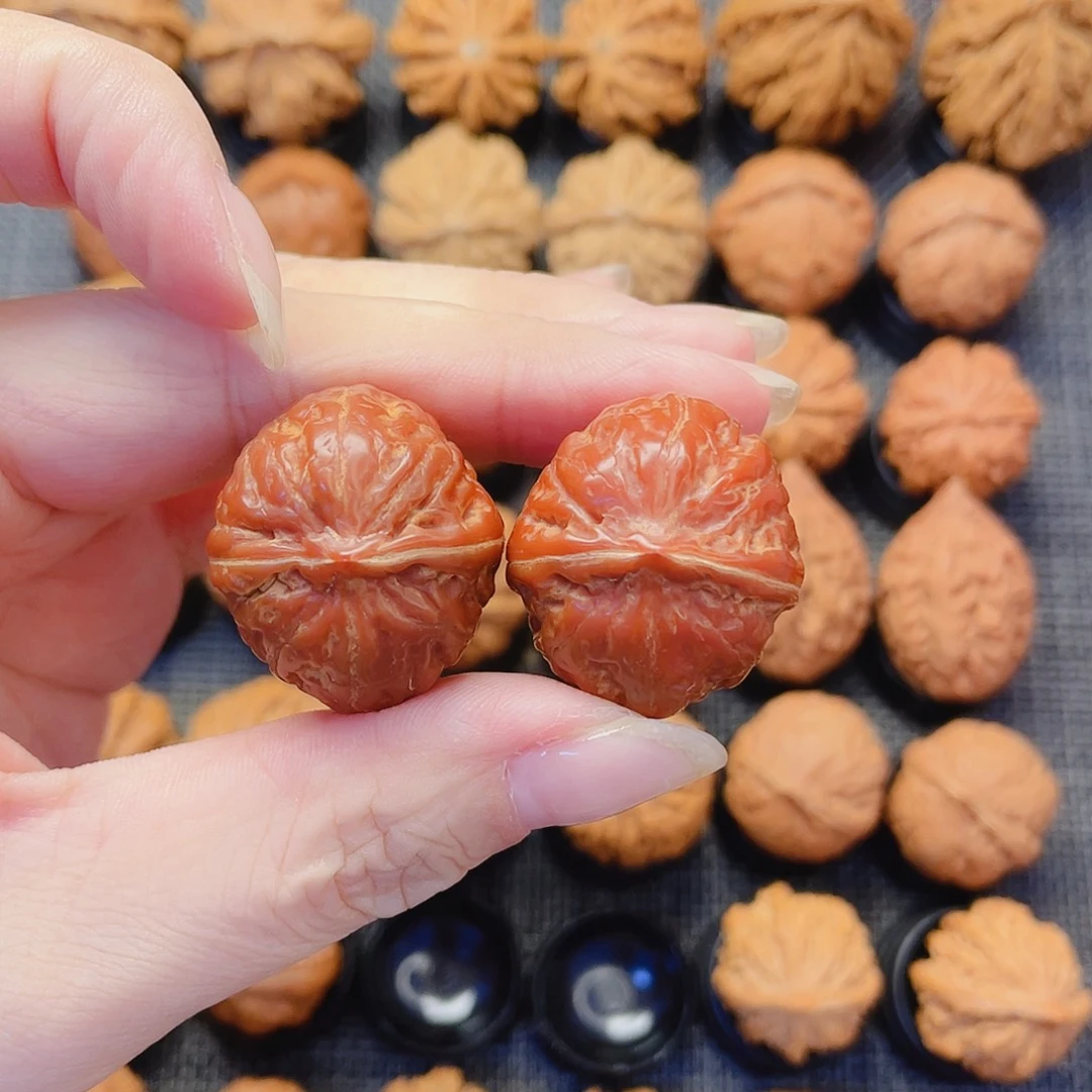 冰***暖把件文玩核桃金元宝