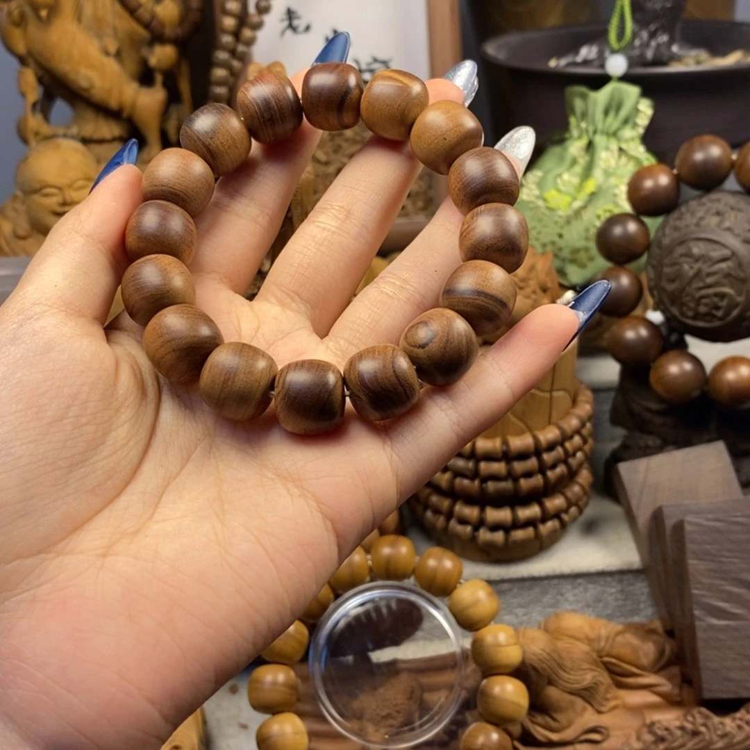 檀香木手串/手链王*沉水焦糖13 14微瑕疵