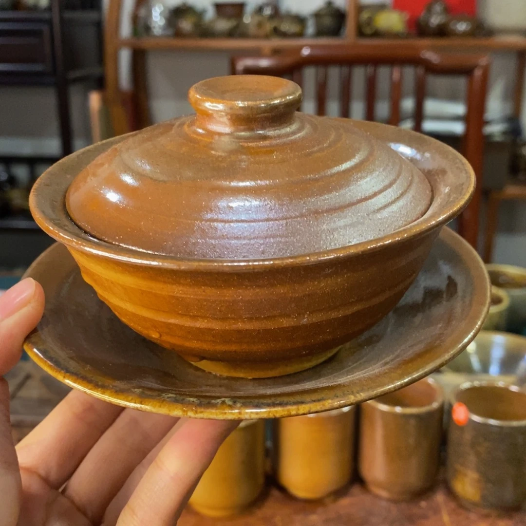 陶通红系列盖碗三才