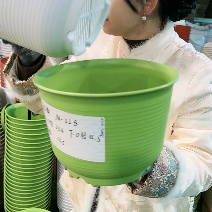 正品矮陶口23.6高17果绿无托6个