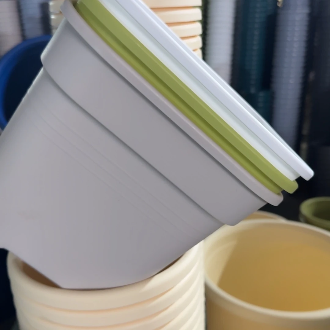 新款方盆口径25无拖纯白5个