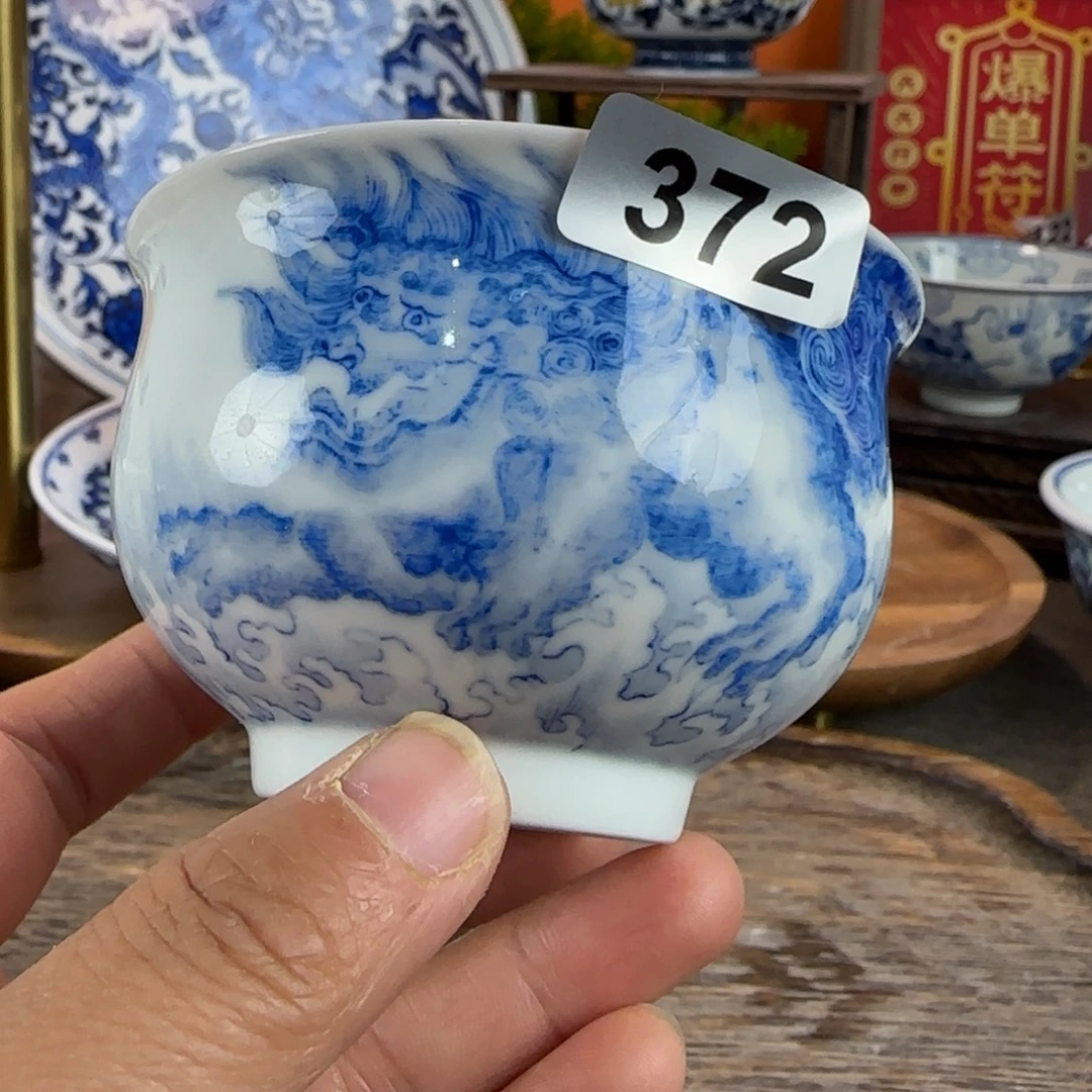 瓷片景德镇手绘青花茶器372