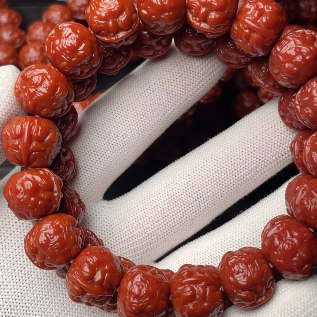 ༒***༒猴头核桃手串蟾王