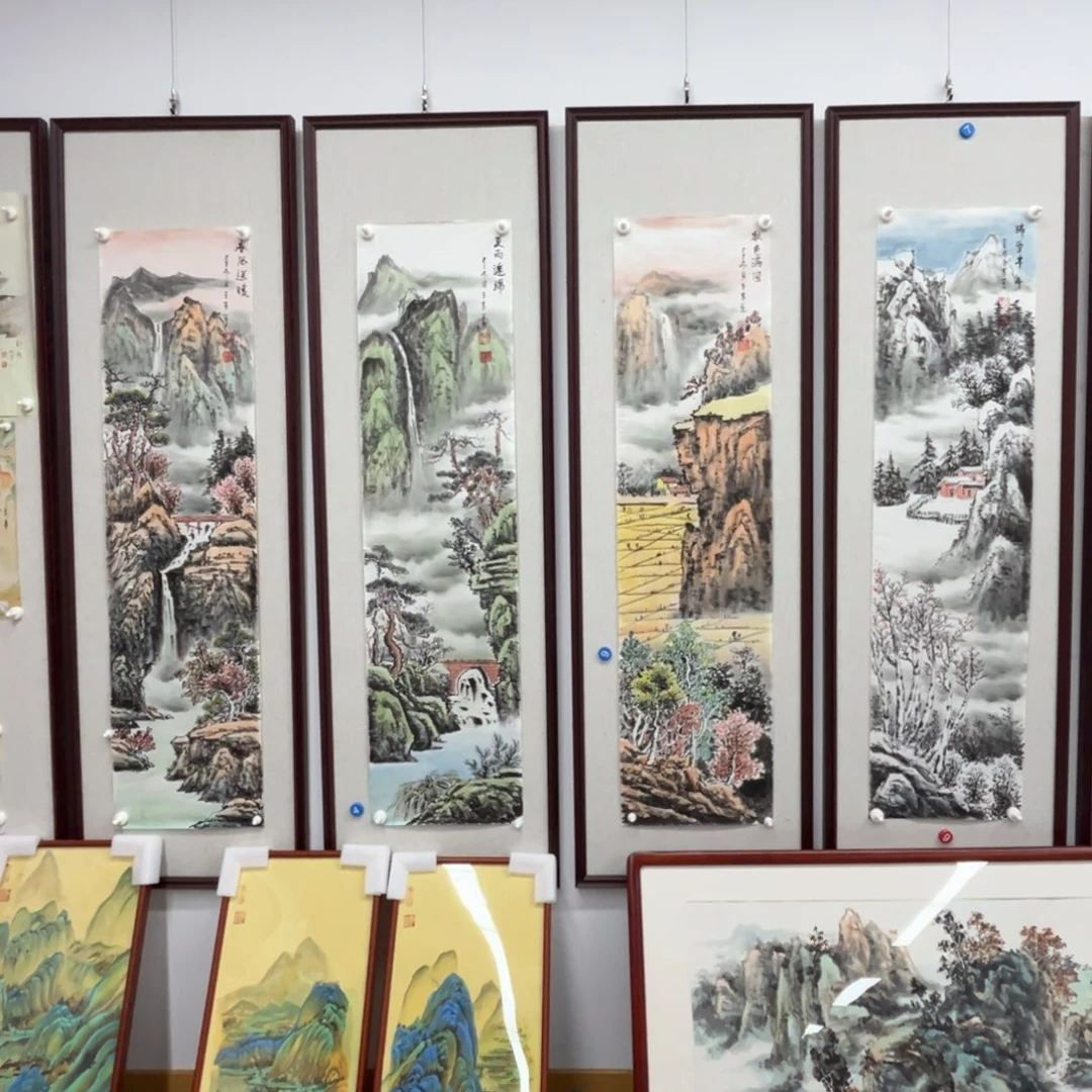 天***勤国画绘画作品多次参加全国美展4