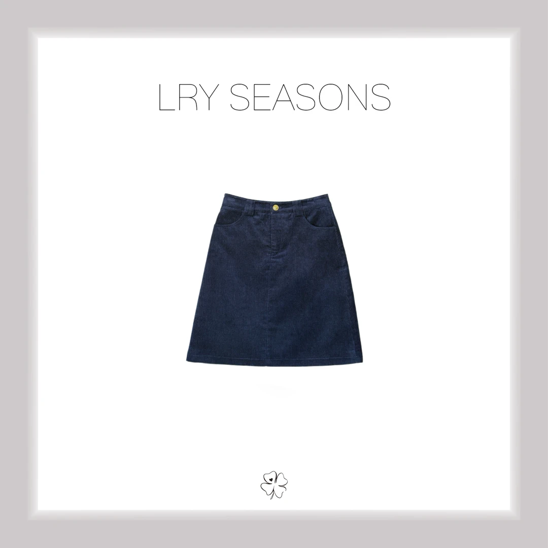 LRY SEASONS |灯芯绒复古a字显瘦中裙25474
