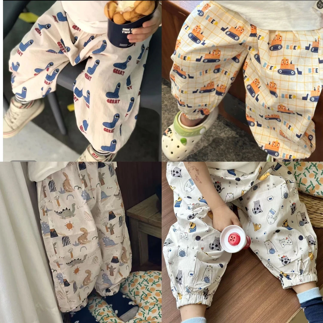 40支全棉高品质防蚊裤2025新款休闲裤裤子童装男童小童