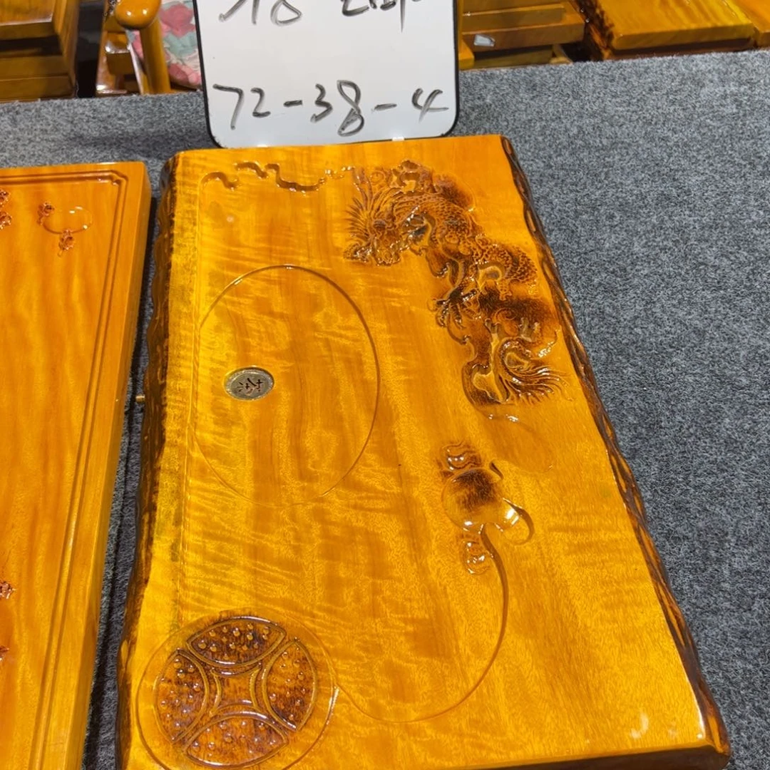 明***智缅甸大叶金丝楠实木