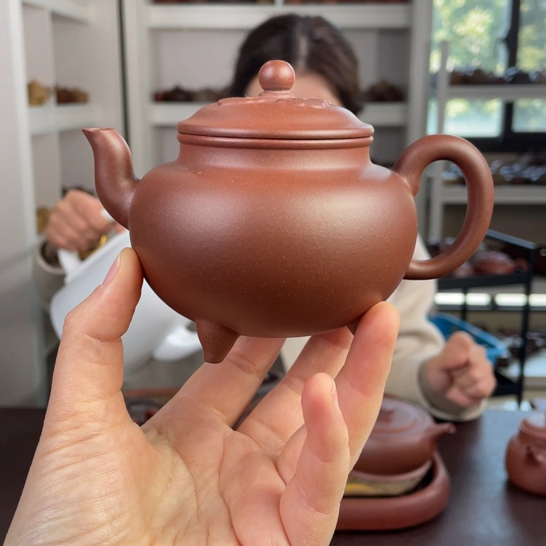 紫砂茶壶底槽清大彬如意240cc