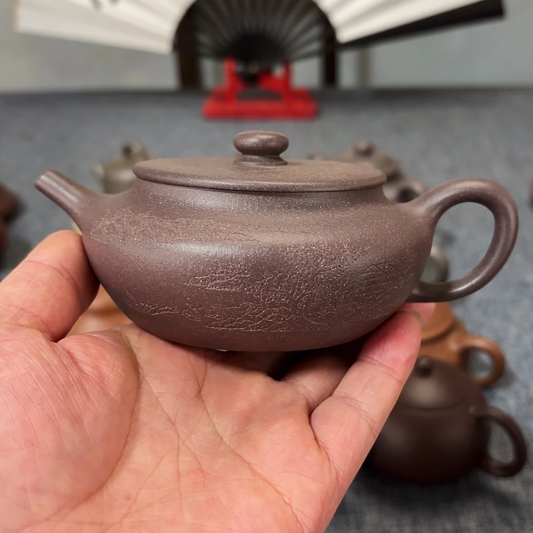 紫砂茶壶全手工扁承