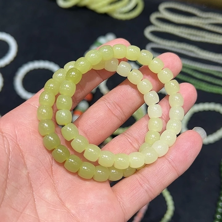 和田玉未镶嵌手串多样性发货拍一发一