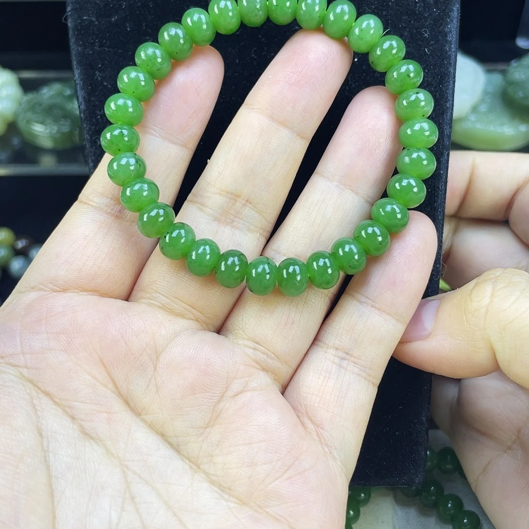 和田玉（碧玉）未镶嵌手链