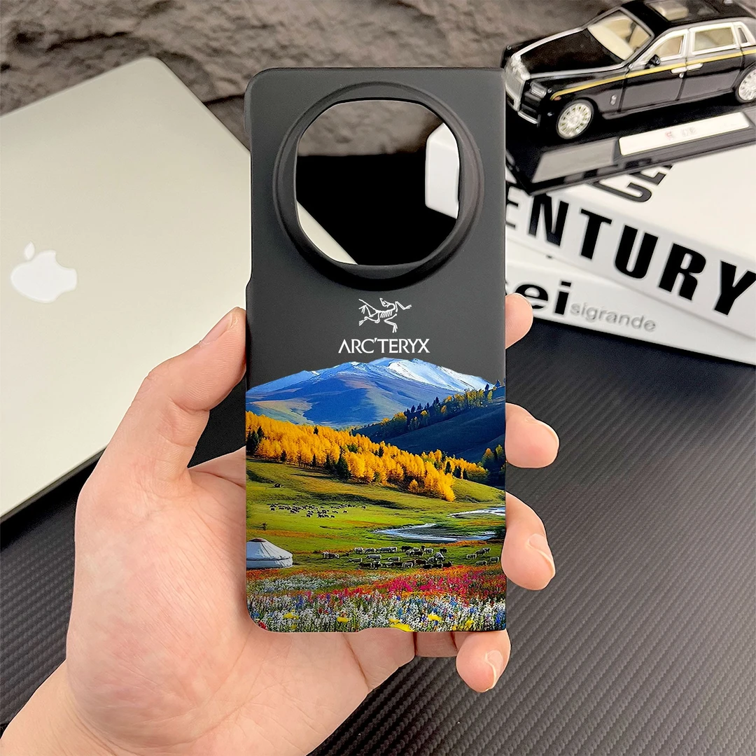 适用华为matex5/6手机壳matex6风景治愈阿勒泰matex3折叠xt手机壳