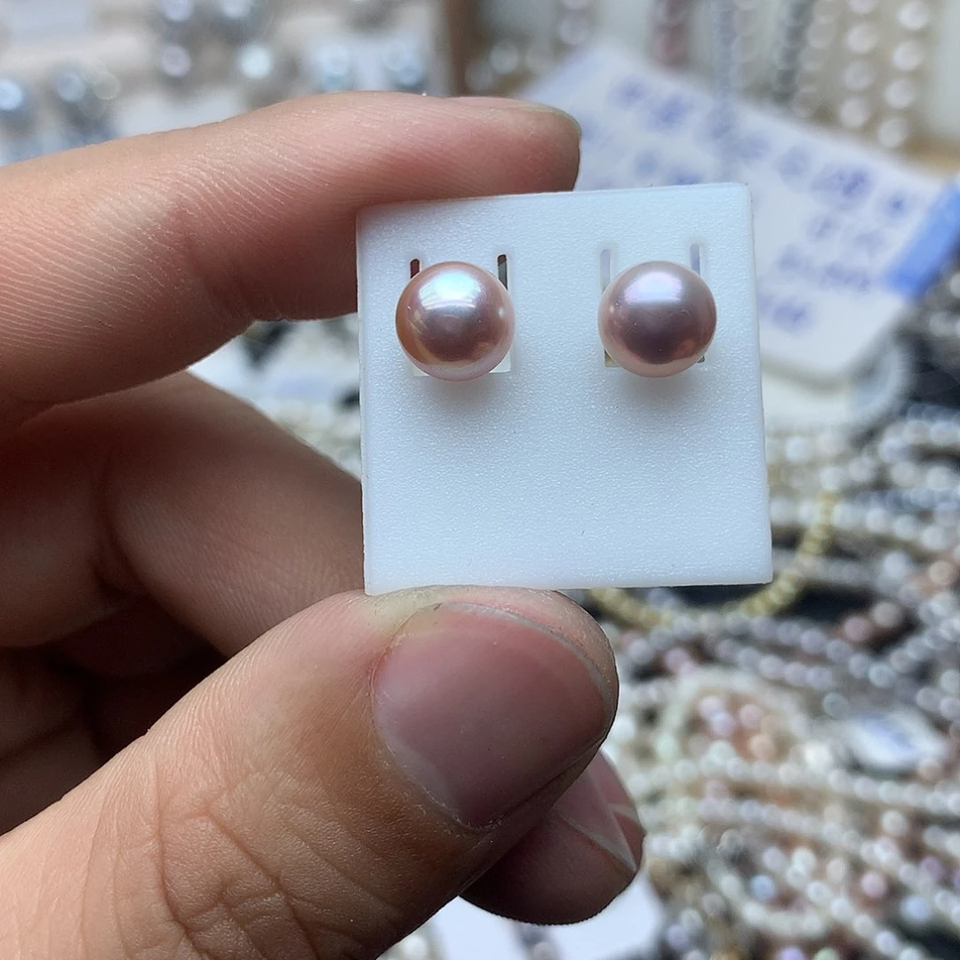 淡水珍珠7-8未镶嵌t18耳钉