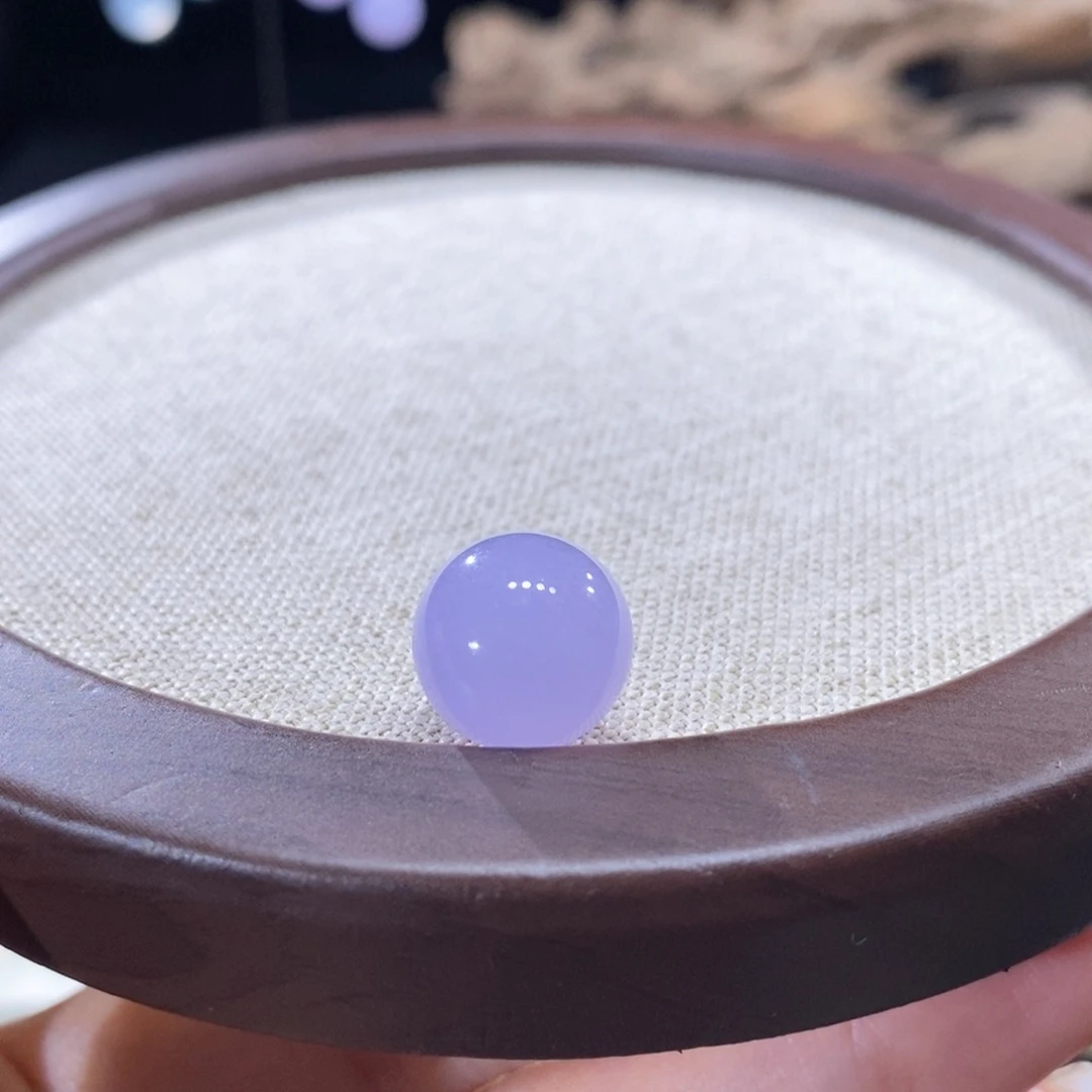 翡翠未镶嵌颈饰翡翠红紫圆珠12+mm