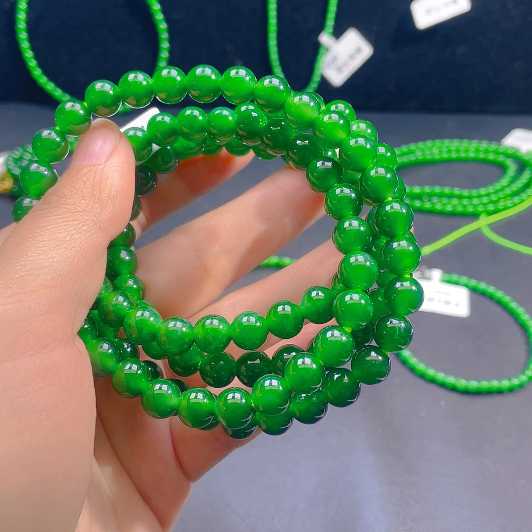 翡翠未镶嵌颈饰卡8 108颗