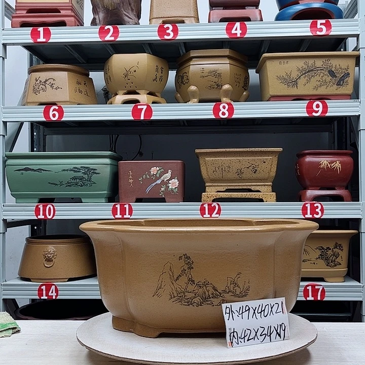 紫砂花盆紫砂花盆