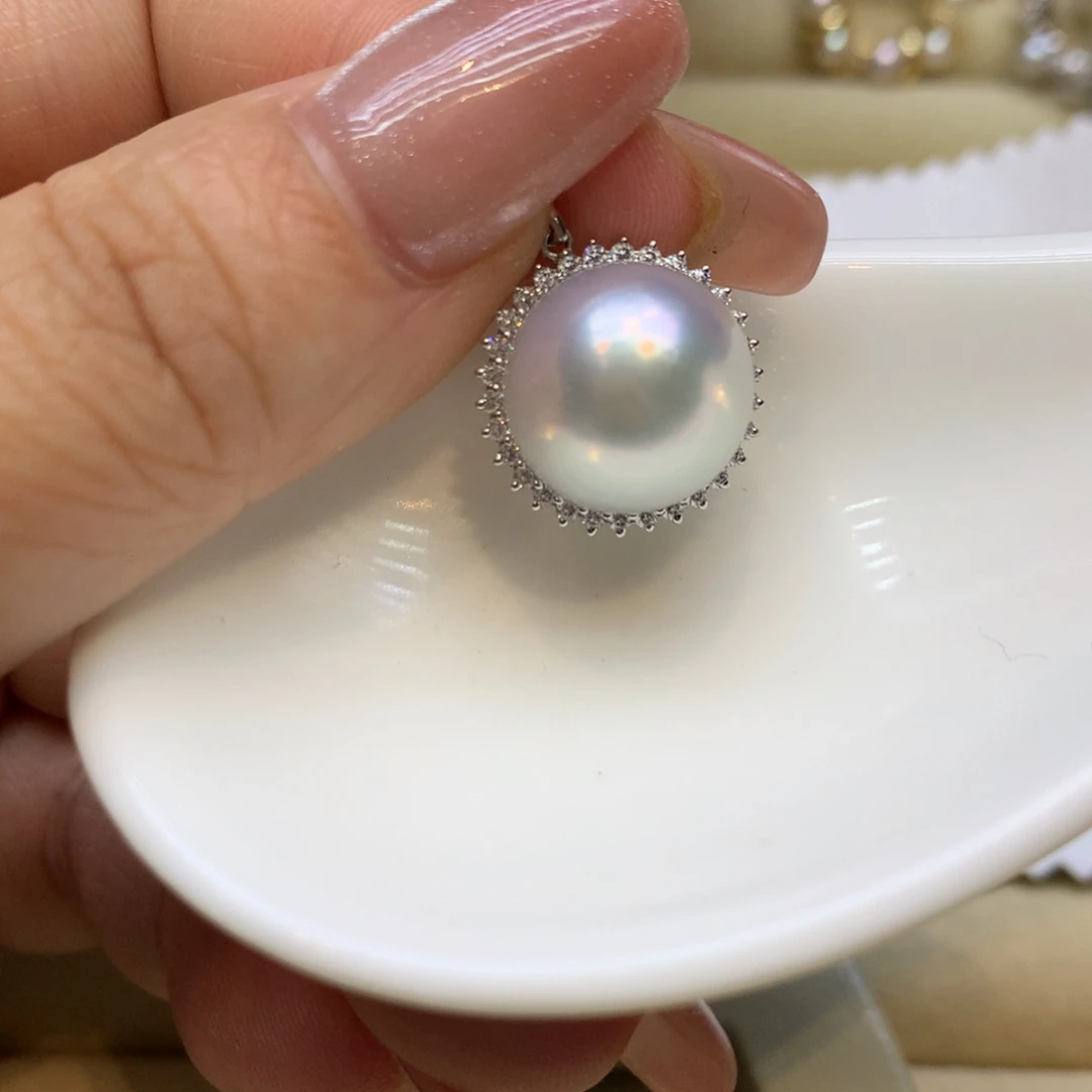 颈饰14K金镶嵌海水珍珠