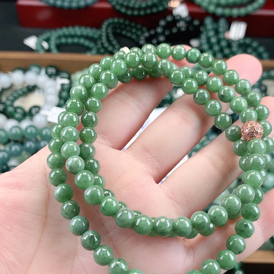 翡翠未镶嵌毛衣链