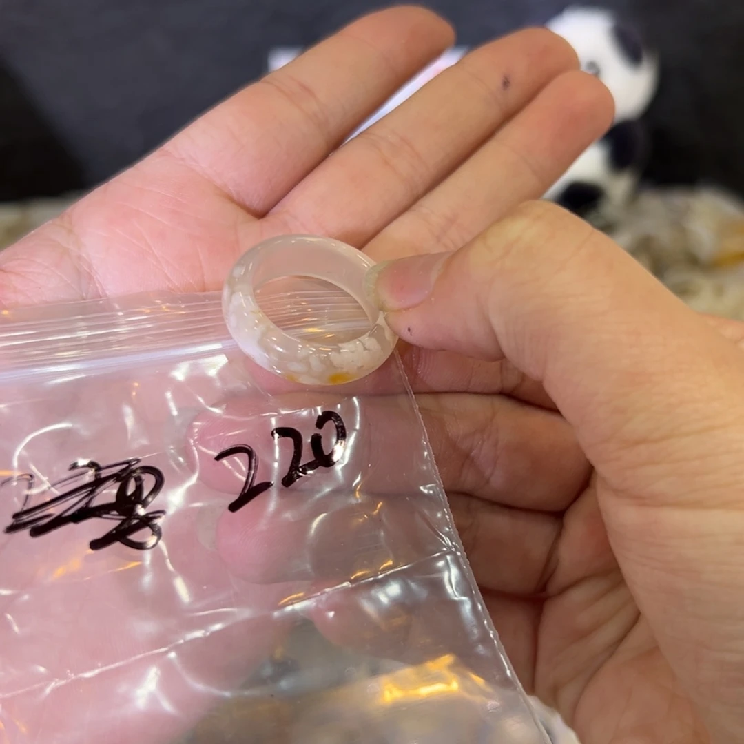 玛瑙/玉髓戒指合金220港21