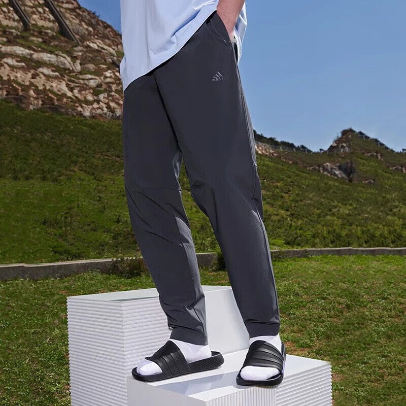 阿迪达斯运动裤男裤夏季新款轻薄跑步运动透气速干休闲裤长裤男士