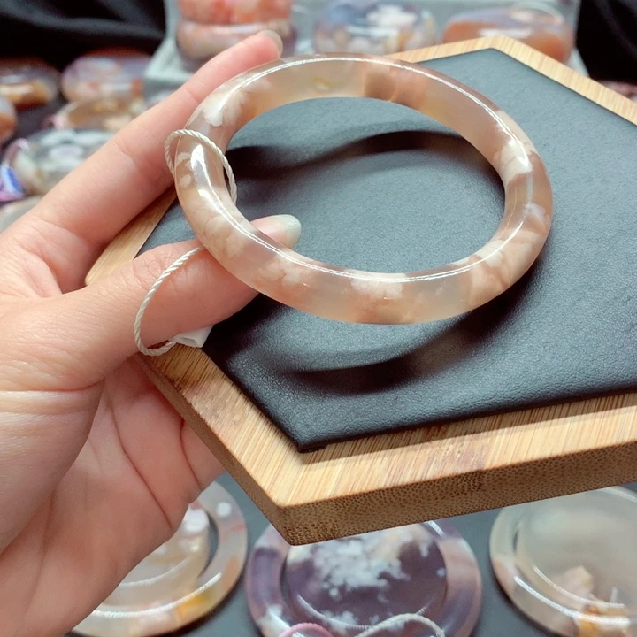 玛瑙/玉髓手镯未镶嵌波*3