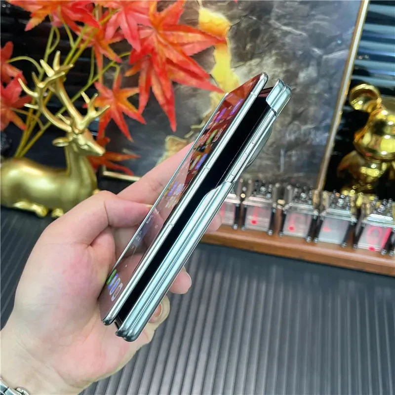 适用华为MateX5手机壳折叠屏X6典藏版高档素皮双中轴防摔保护