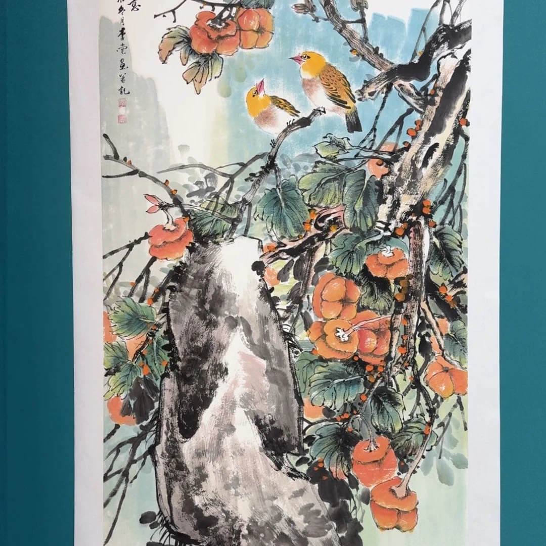 国画国画作品山水花鸟