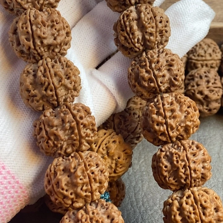 金刚菩提手串21mm蜂窝双龙梅花底，骨质硬。深清理