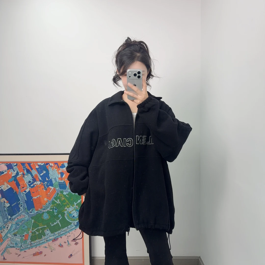 95新 Balenciaga/巴黎世家 麦殿/黑色外套/251216HXNYF02