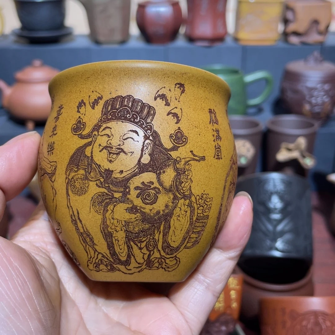 原矿紫砂手工主人杯