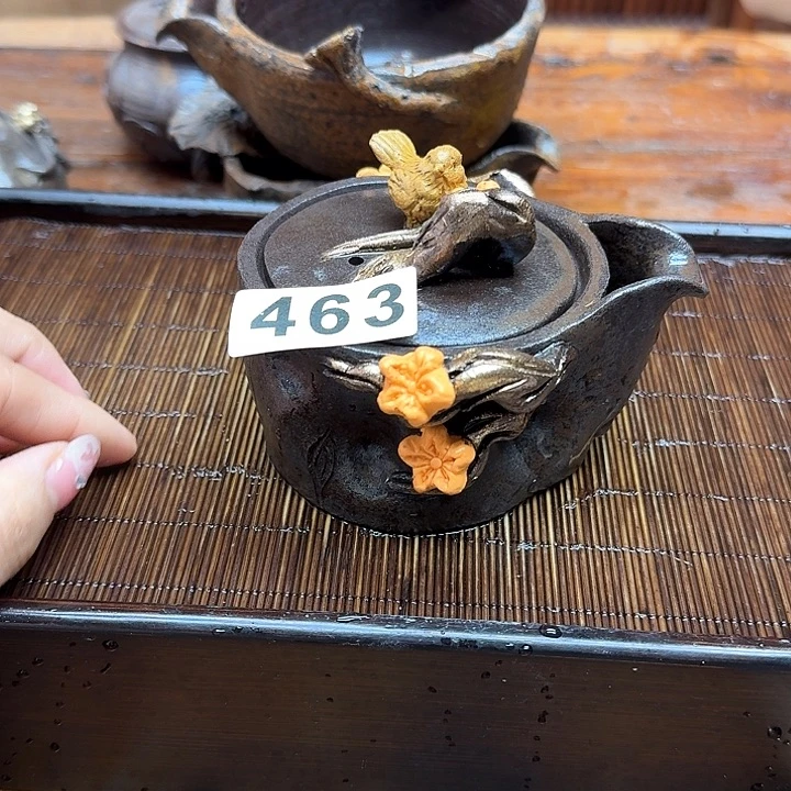 纯手工制作粗陶茶具