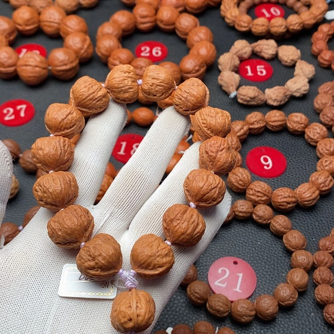 文玩核桃手串20尺寸爱心蛙