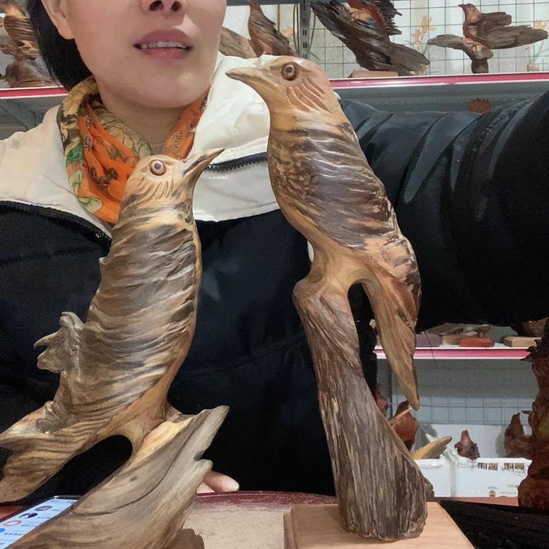 松木周*琥珀木自然精美摆件