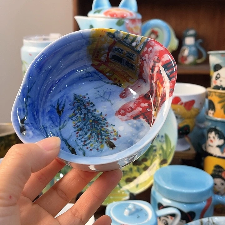 陶景德镇釉下手绘陶瓷